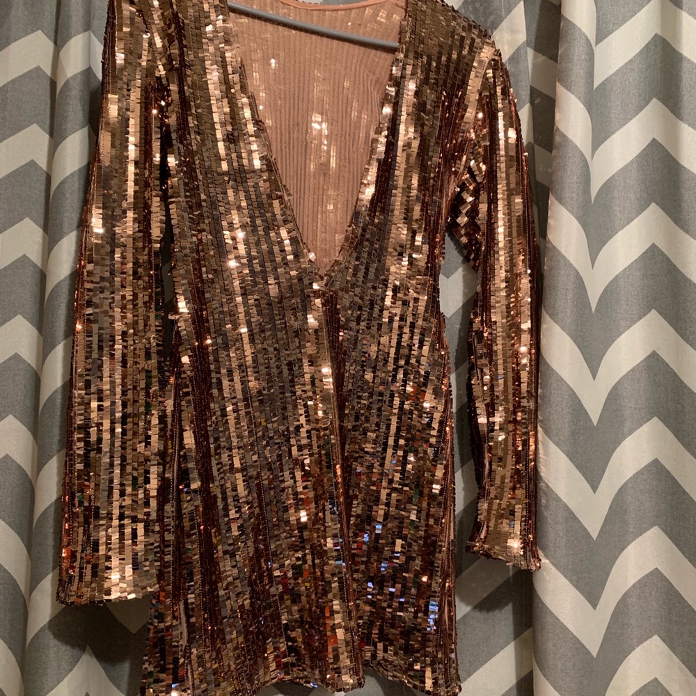 Gold dress